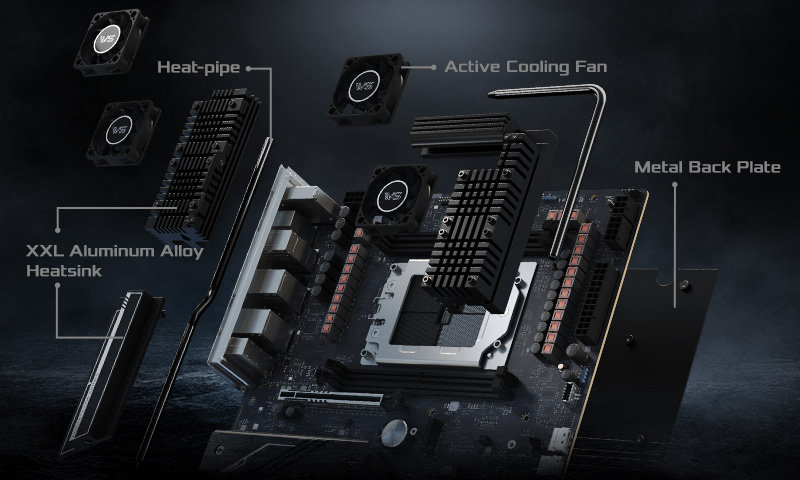 Composite VRM Heatsink